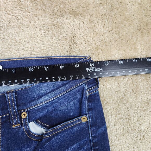 J. Crew Stretch Low-Rise Skinny-Leg Women's Size 26/28 Blue Denim Jeans #581 - Picture 6 of 10